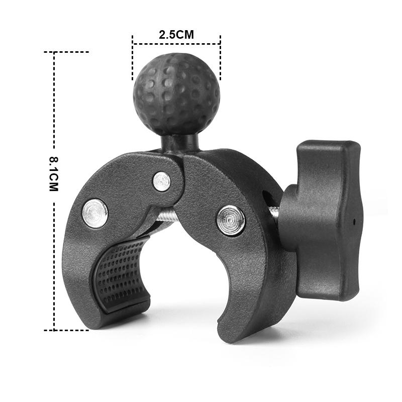 Кронштейн-суперзажим для руля, штанги, основания с шаровой головкой 1 дюйм 25 мм, крепление для камеры Ram для Gopro Insta360 DJI, аксессуары