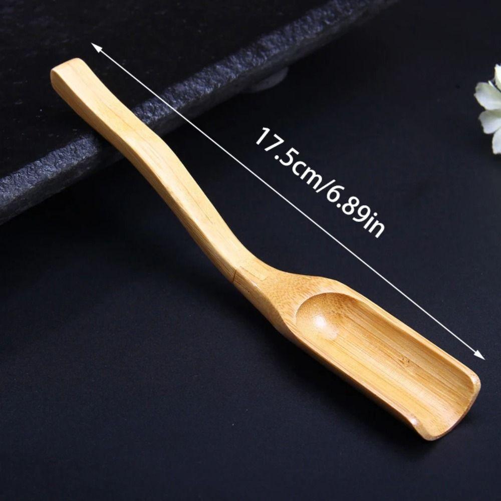 New Portable Tea Scoop Natural Bamboo Spoon Accessories Teaspoon Kongfu Tea Delicate Chinese Retro Style Tea Shovel