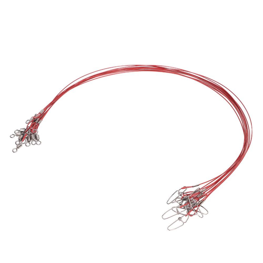 30PCS Anti Bite Fishing Wire Rigs Leaders High Strength Fishing Wire Leaders Lures Rig