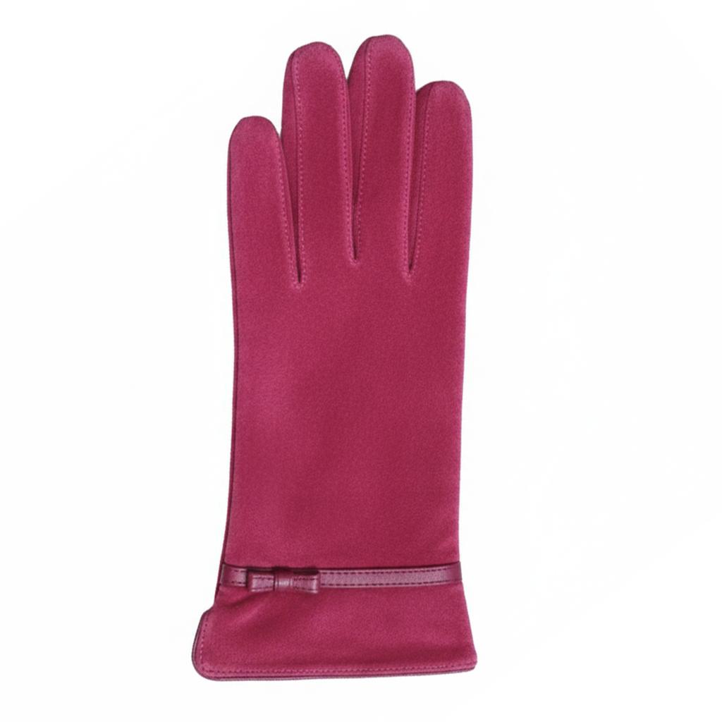 Eastern Counties Leather Womens/Ladies Suede Bow Gloves