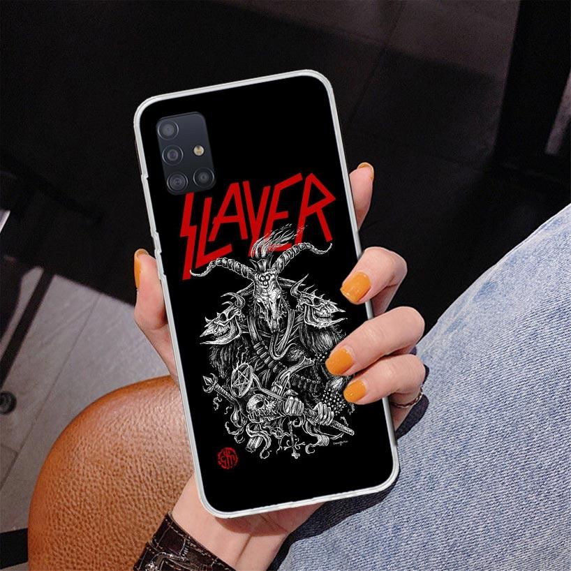 Чехол для телефона Slayer Heavy Metal Rock Band для Samsung Galaxy A52 A32 A22 A12 A51 A31 A50S A30S A20S A10S Note 20 Ultra 10 Plus S10