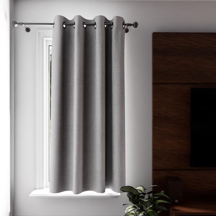 Rideau à oeillets Isolant et 100% Occultant 135x180 cm ECLIPSE blanc, par Soleil d'ocre