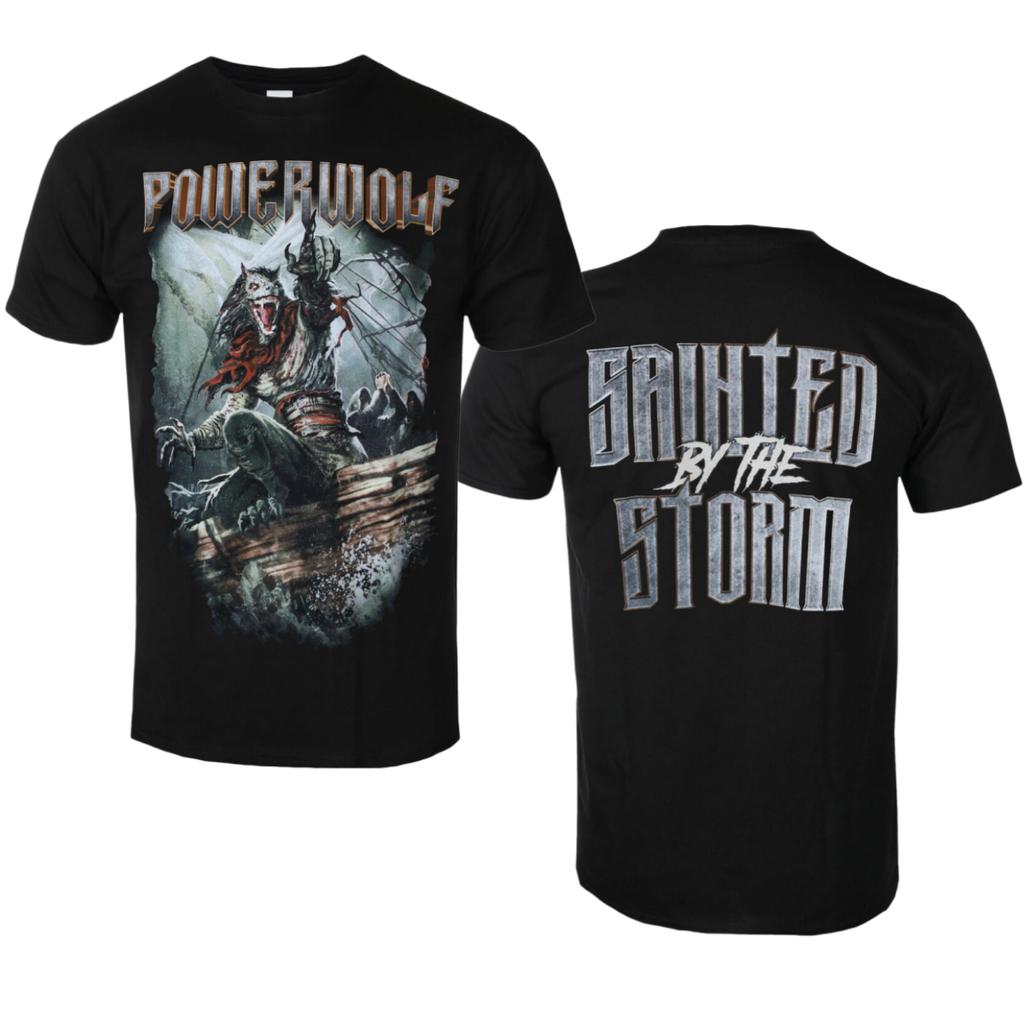 Футболка с принтом Powerwolf We Drink Your Blood Стиль Пауэр-метал Группа Повседневная футболка Подходит как для унисекс, так и для унисекс