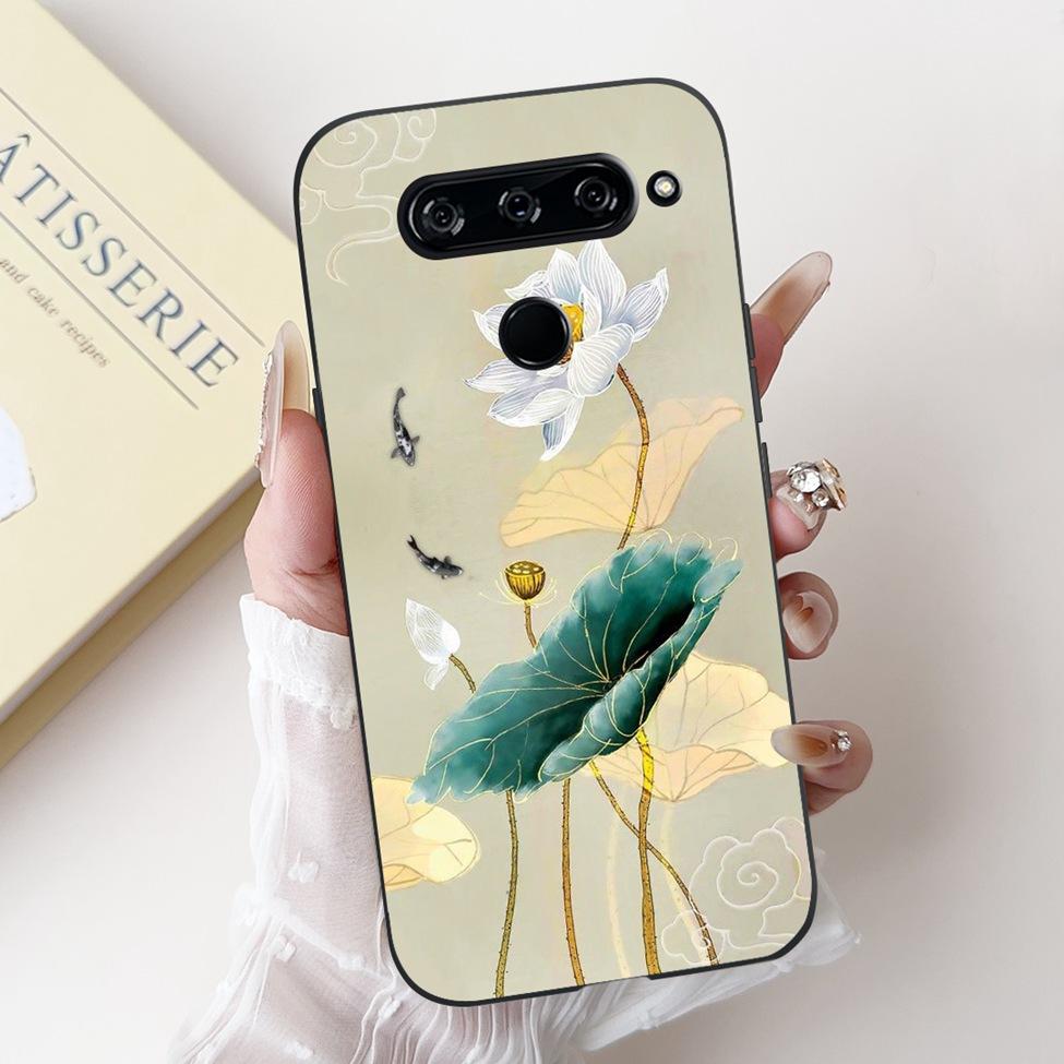 Чехол для LG V40 V50 ThinQ V50S ThinQ, милый мультяшный кот, роскошный, крутой, ударопрочный, силиконовая задняя крышка для LG V50S ThinQ 5G