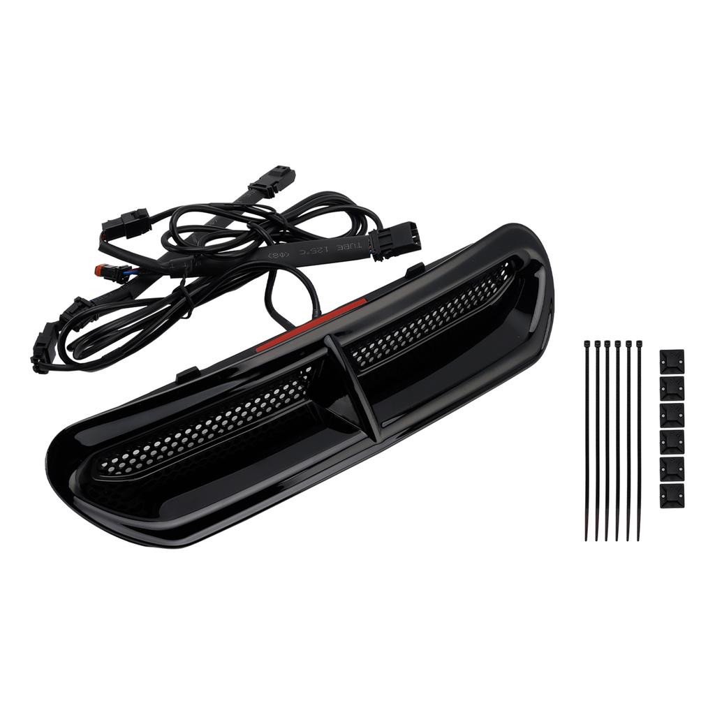 Front Fairing Air Vent LED Light For Touring Street Glide 2014-2024 Black