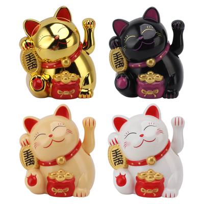 0,5 дюйма электрическая размахивающая рука Fortune Cat декоративные милые пластиковые украшения для кошек для кассового стола