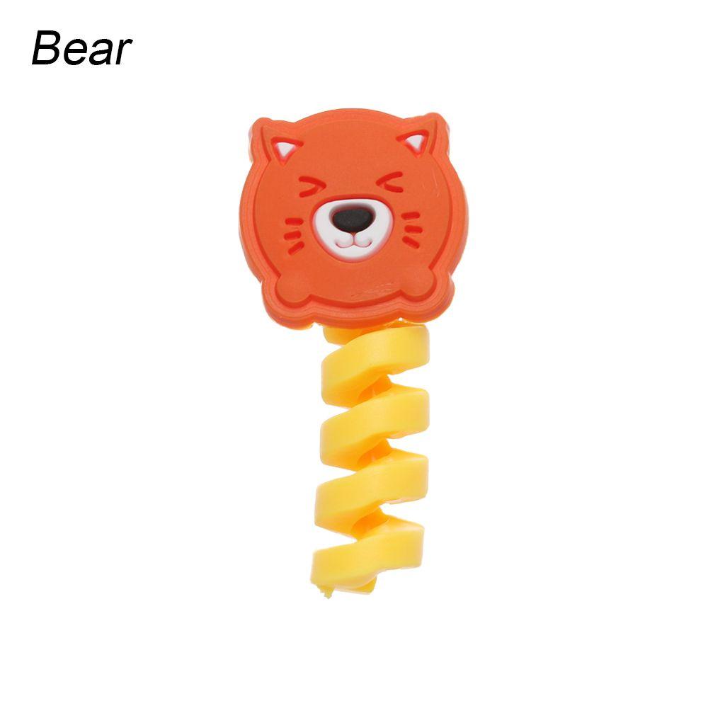 Мультяшный USB органайзер для кабеля, защитная трубка, протектор для кабеля передачи данных, защита шнура, защита провода, накладка для зарядного кабеля