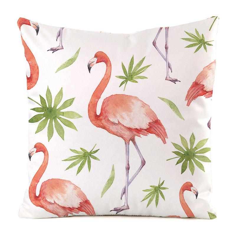 Nordic Tropical Jungle Style Digital Printing Short Plush Pillow Covers For Car Sofa Office Cushion Cover Home Goods