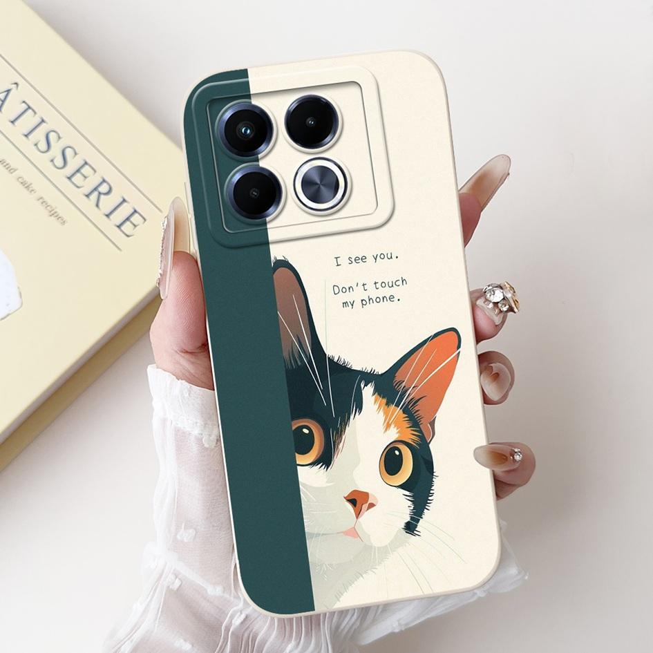 For Infinix Note 40 5G Case Cartoon Rabbit Flower Anti Slip Bumper Soft Silicone Cover For Infinix Note40 X6852 X6851 Phone Case