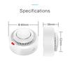 Tuya Умный WiFi/Zigbee Датчик дыма Дымовой извещатель для пожарной безопасности Звук 85 дБ Система безопасности Управление через приложение Smartlife Пожарные