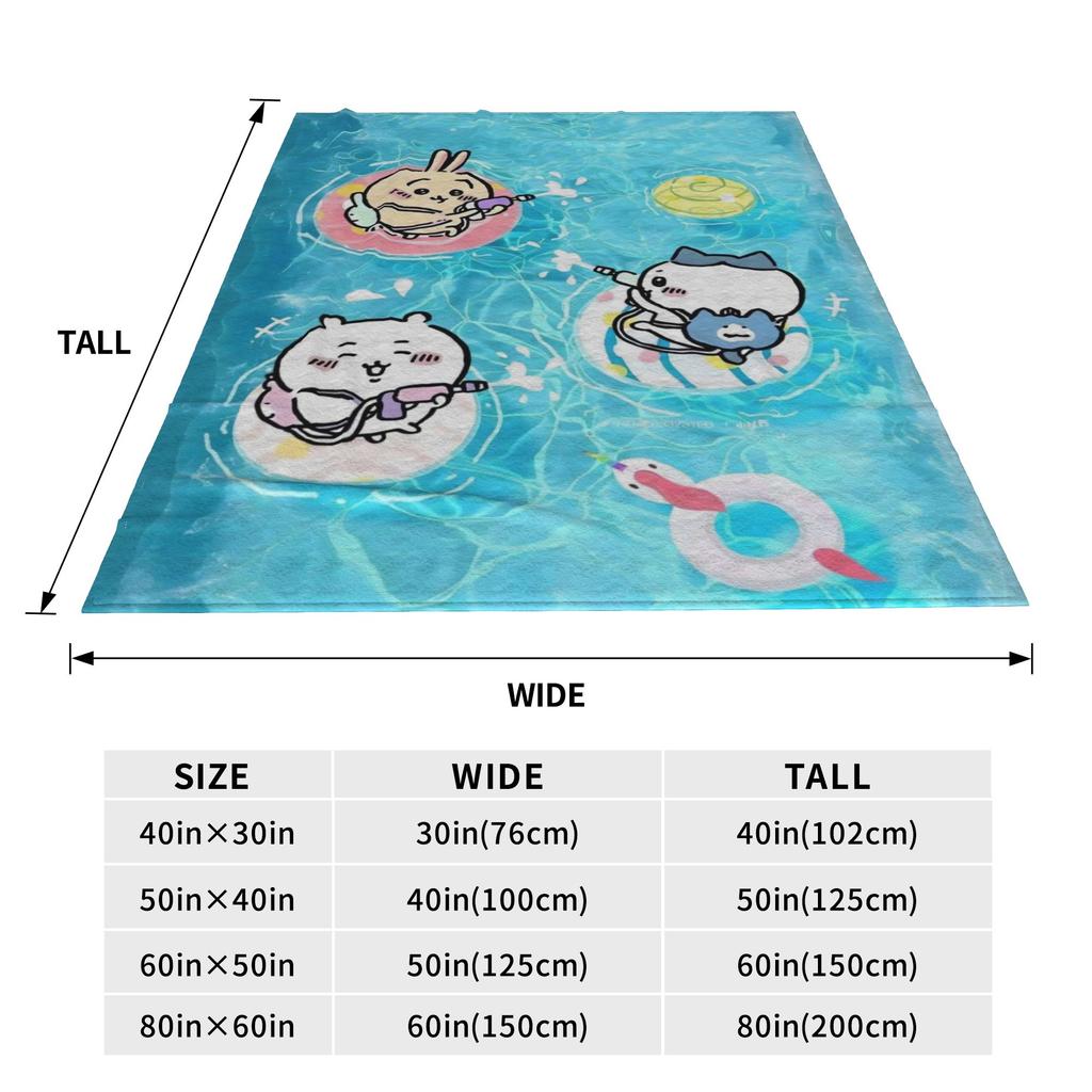 Чиикава Плед для плавания Качество Мягкий Теплый Плед Весна Дети Гостиная Новинка Покрывало