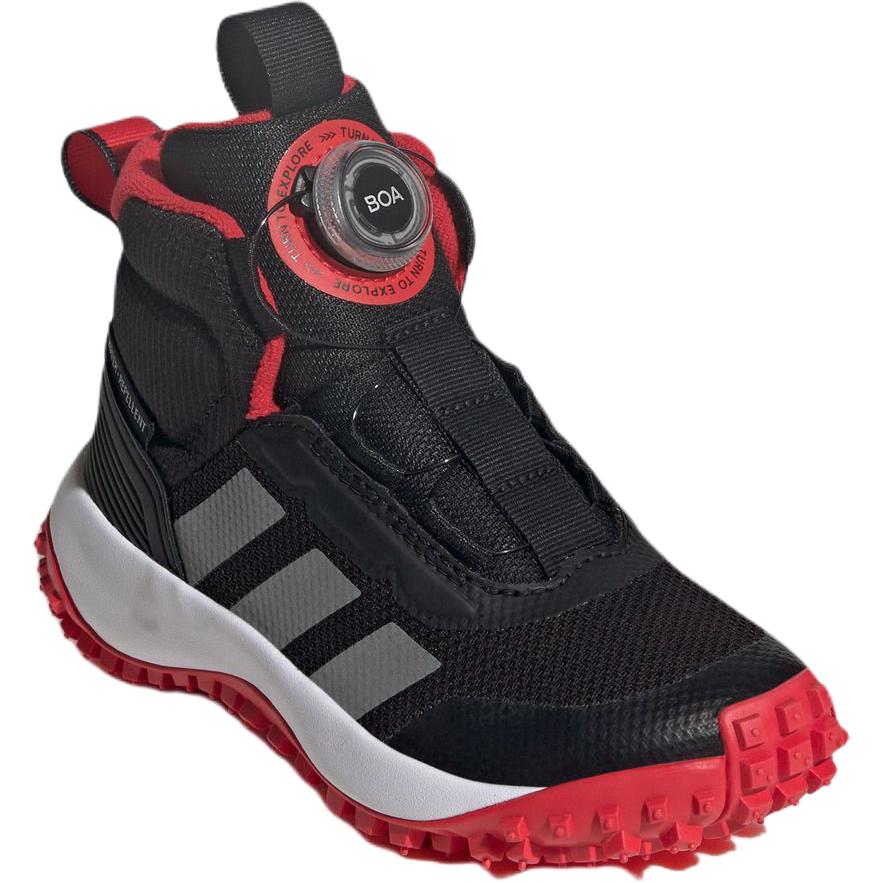Kids' Sneakers Adidas Fortatrail Mid top Casual Shoes Black Gray Red Kids'