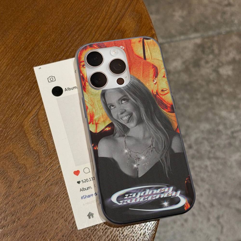 Певица Сидни С-Суини Для IPhone 17 16 15 14 Plus 13 12 11 Pro Max С ударопрочным защитным чехлом для телефона