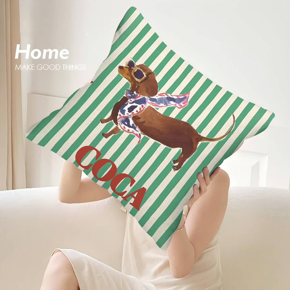 Design Stripes Pillow Case Sofa Decorative Home Double-sided Print Plush Square Throw Pillow Covers Cushion Decor Cover