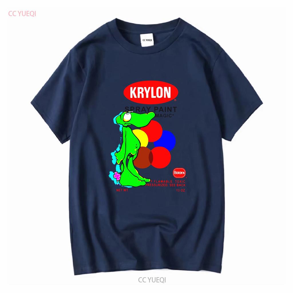 Krylon Lizard Softstyle T Shirt long or short sleeves vintage Washed homme designer clothes Stretched Versatile Unisex Soft
