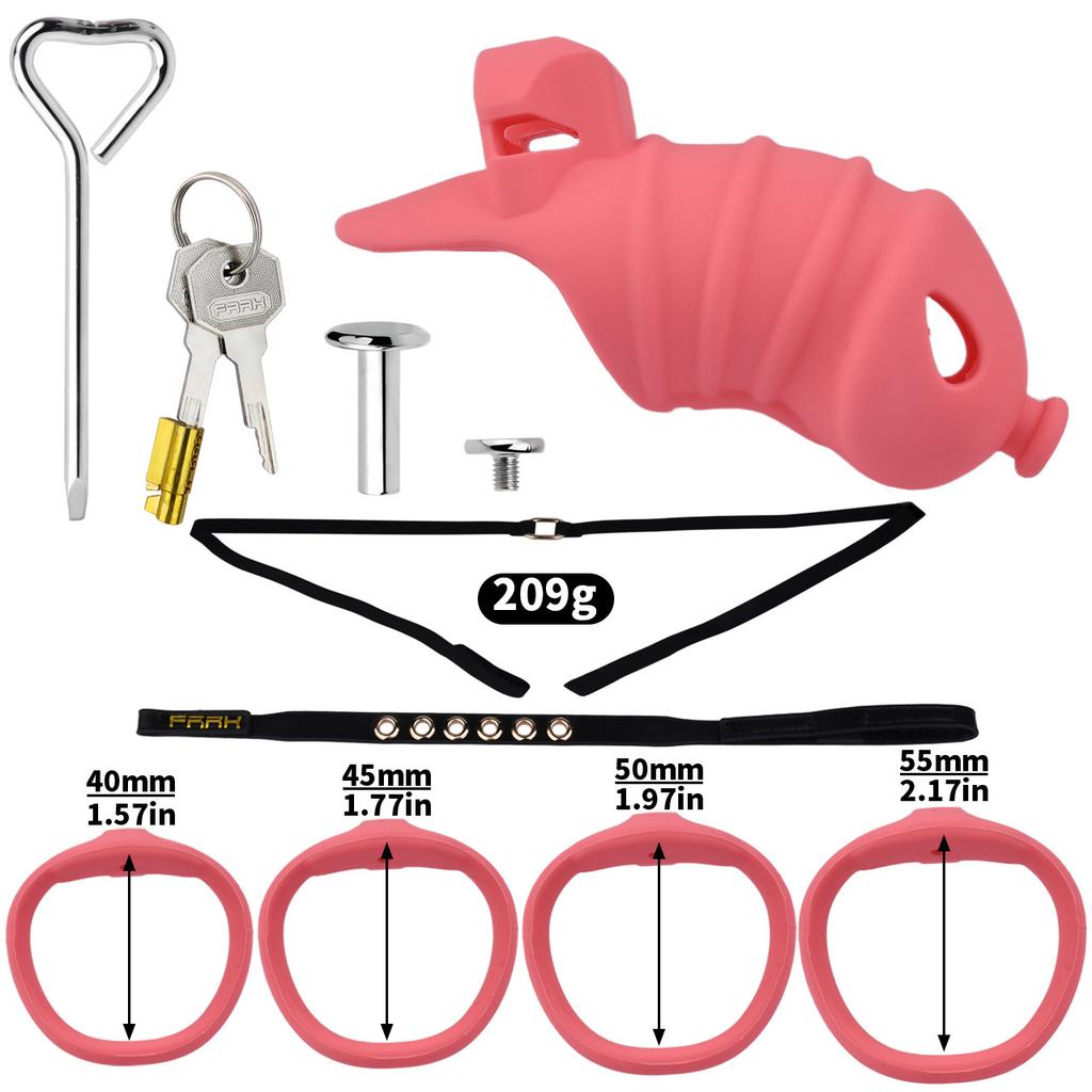 Soft Silicone Chastity Lock Male Penis CB Lock Gay Cuckold Adult Sex Toys BDSM Cock Ring 18+