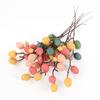 Easter Egg Tree Branch Colorful Painting Foam Eggs Artificial Flower Ornament 2024 Spring Easter Home Vase Decoration Fake Plant
