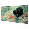 Vibrant Koi Fish And Cat Design Mtg Playmat Magic Card Battle Mat 35x60cm Gathering Gaming Mats Tapete Magic Mtg Card Pad