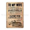 To My Wife Love Husband To My Husband In Heaven I Was Supposed To Spend The Rest Of My Life With You Metal Tin Sign Poster