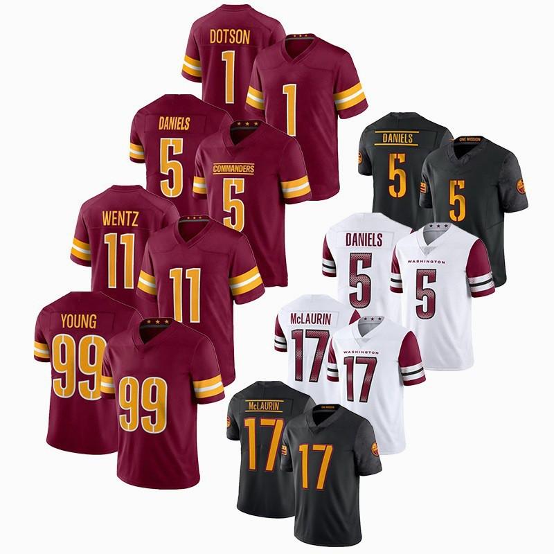 Kids NFL Washington Commanders Embroidered Football Jersey Christmas Gift