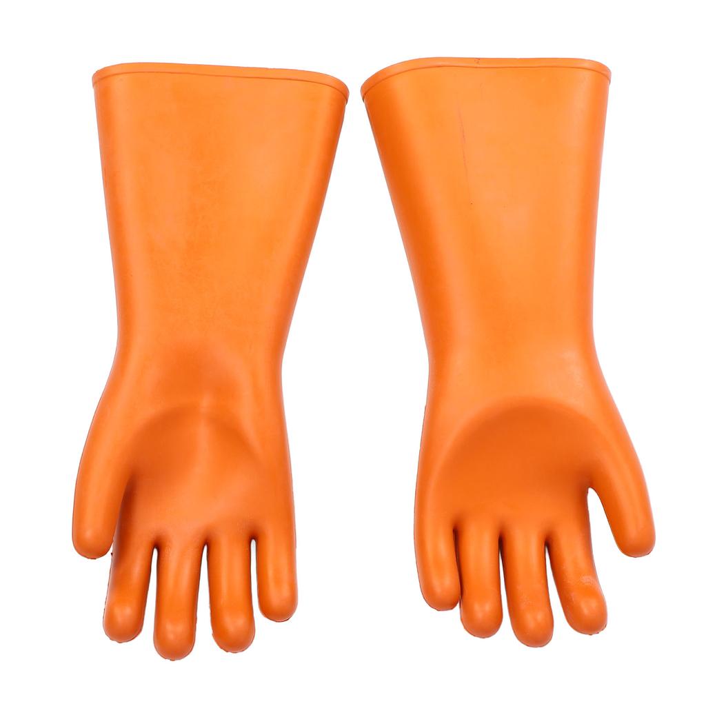 Защитные рабочие перчатки из толстой резины 25000 В 12 кВ, высоковольтные изолированные перчатки электрика