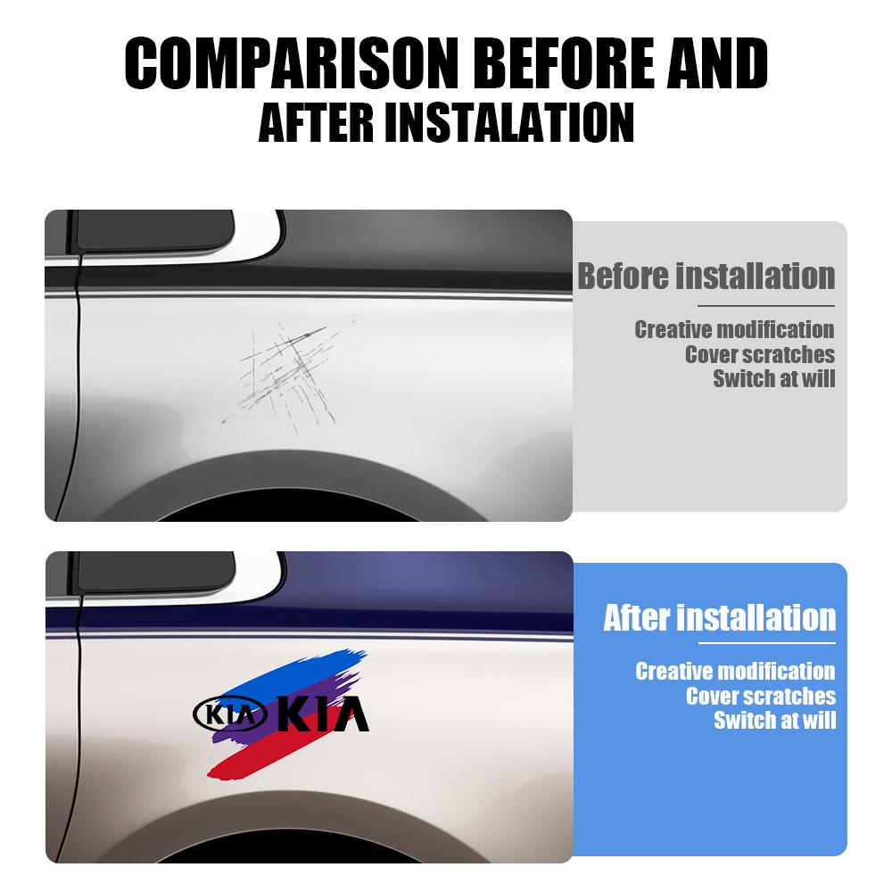 Car Side Body Fender Badge Trunk Decoration Stickers For KIA Sportage Ceed Sorento Cerato Optima Picanto Rio Soul K5 K3 K2 KX1 WB9