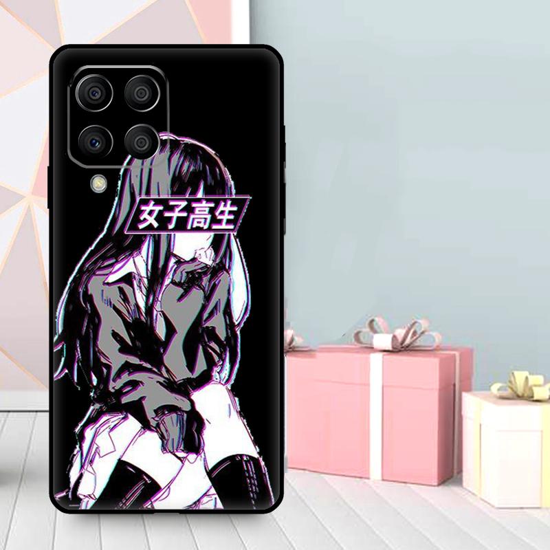 ГРУСТНАЯ ЯПОНСКАЯ АНИМЕ ЭСТЕТИКА Чехол Для Samsung Galaxy M16 M31 M21 M13 M33 M53 M15 M35 M55 M36 M56 M12 M32 M52 M14 M34 M54
