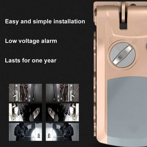 Estink Intelligent Door Lock, Anti-Theft Security System with 4 Remote Controllers for Home Apartment Warehouse Garage