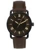 Copeland Brown Leather Strap Black Dial Quartz FS5666 Men's Watch