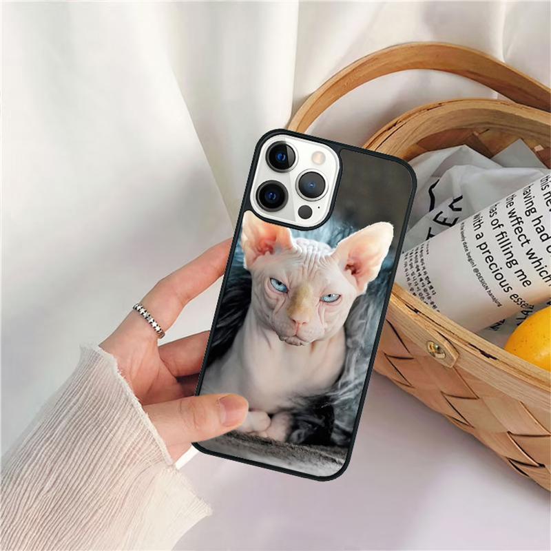 sphynx cat Unique Phone Case For iPhone 17 Air 16 15 14 11 12 13 Pro MAX Plus coque Cover Shell