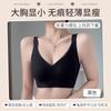 Langsha underwear women's breasts show small rabbit ear cups, summer no steel ring bra gathers anti-sagging beautiful back bra women