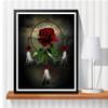 5D DIY Diamond Painting Blood Red Rose Handicraft Full Drill Diamond Embroidery Cross Stitch Mosaic Home Decoration