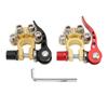 2Pcs Battery Terminals Top Post Connector Quick Release Multi Hole Brass Cable Clamp