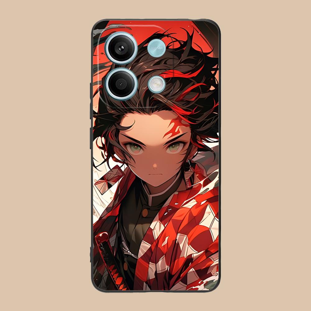 Demon Slayer Tanjiro Phone Case for Xiaomi 15 14 13 12 Mi 11 T Ultra Lite Pro S X 5G Colour Printing Cellphones Cover Smartphone