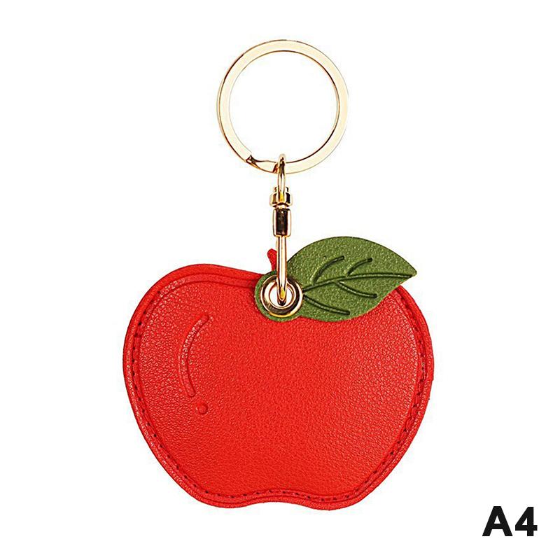 Soft Silicone Fruits Pattern Access Card Case Anti Loss Tracking Protector for Workplace and School Entry Security
