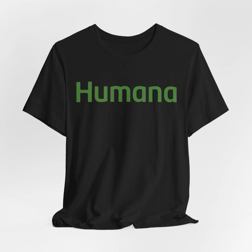 Мужские и женские футболки с графическим изображением логотипа в стиле Humana Health Insurance