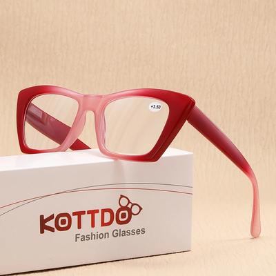 Модные градиентные квадратные очки для чтения для женщин, винтажные фиолетовые, при дальнозоркости, мужские очки для пресбиопии, очки для защиты от синего света