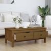 VidaXL Coffee Table Honey Brown 100x50x40 Cm Solid Pine Wood 814607