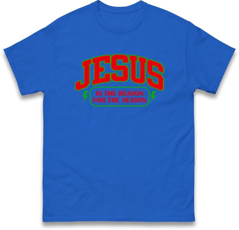 Jesus Is The Reason For The Season Christmas TShirt Gift Christian Tee Top