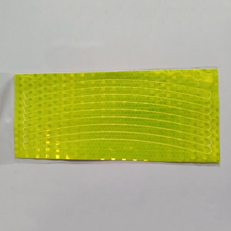 Reflective Tape Stickers Bicycles Electric Bikes Motorcycles Mountain Bikes Steel Rims Spokes Wheels Back Adhesive Strips