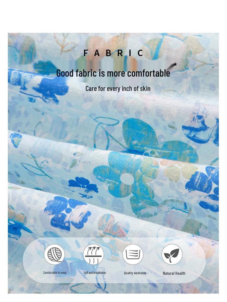 Летнее платье принцессы с цветочным принтом и сборками-смоками для мамы и дочки - Пляжный наряд в корейском стиле для девочек