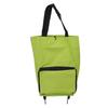 Складная тележка для покупок на колесах, многофункциональная тканевая сумка для хранения, портативная сумка для покупок, зеленая