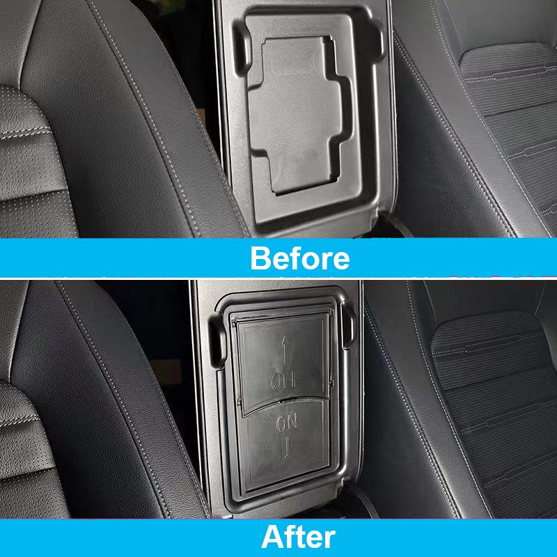 Черный автомобильный центральный консольный подлокотник скрытый ящик для хранения для Honda CR-V 2023 2024 ящик подстаканник аксессуары