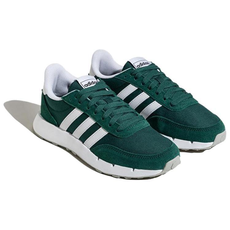 adidas Кроссовки Run 60s 2.0 Низкие Повседневные Беговые Унисекс Зеленые Белые JQ3928
