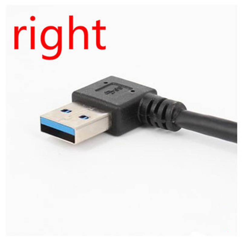 USB 3.0 Cable Right/Left/Up/Down Angle 90 Degree Extension Cable USB Male To Female Extension Adapter USB Cables Extension Cord
