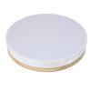 LED Flush Mount Ceiling Light Wooden Stepless Dimmable Round Modern Ceiling Light Fixture with APP a