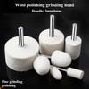 Wool Grinding Head Polishing Wheel Handle Metal Mirror Polishing Head 3mm Jade and Jadeite Polishing Tool Artifact