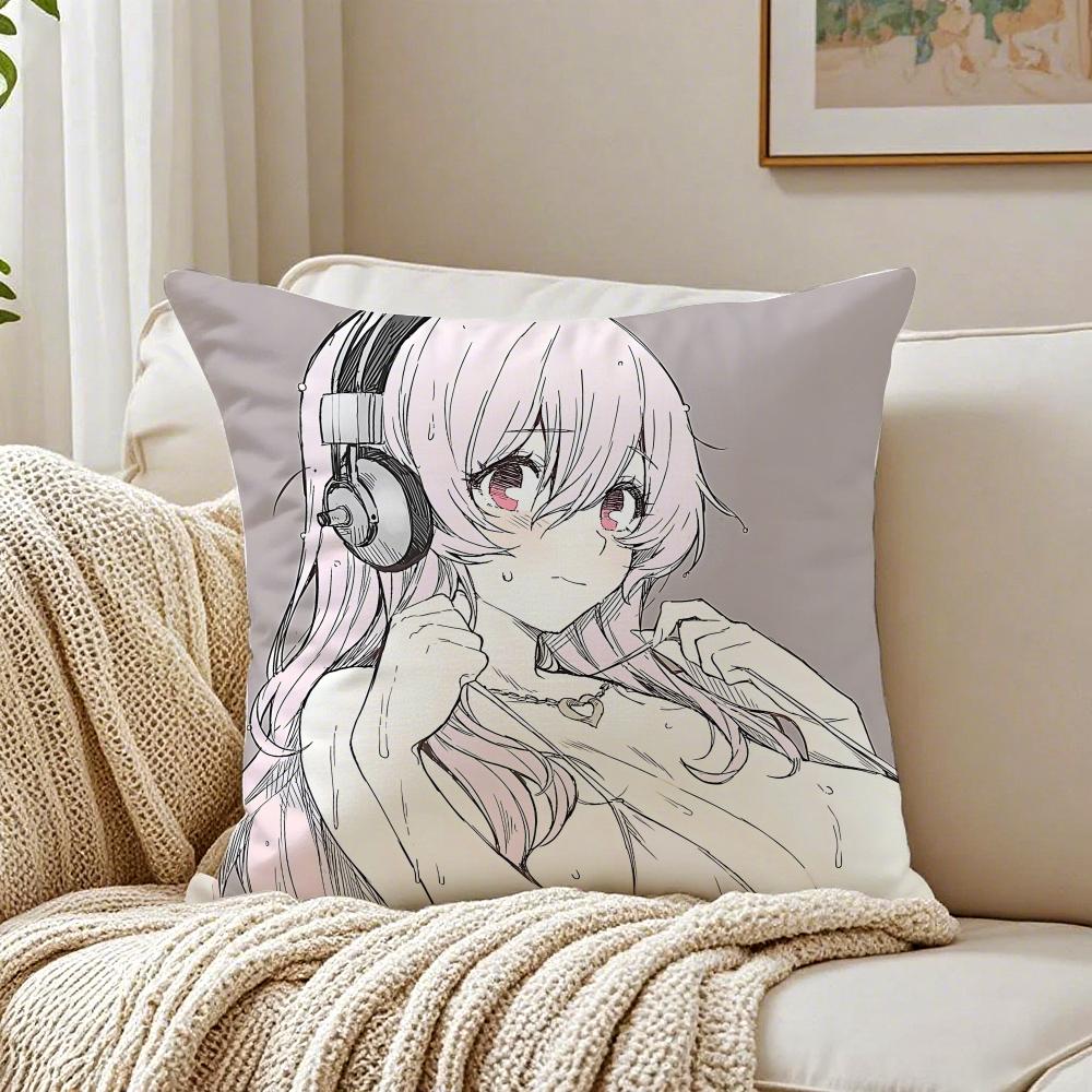 Игровой Персонаж Идол S-Super S-Sonico Наволочка Подушка Анти-Клещ Гостиная Диван Декор Подушка Комната