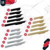 KOTARBAU® Modern Aluminum Silver Edge Furniture Handle 128/148 MM Set of 10