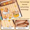 Large-capacity Tote School Bag Capybara Art  Storage Bag Cartoon A4 File Bag  Learning supplies